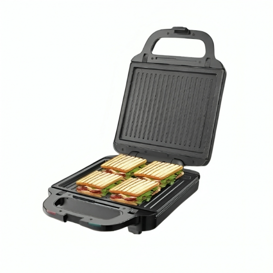 Sokany 2-in-1 Sandwich Maker, 1400 Watt, Black - SK-08062
