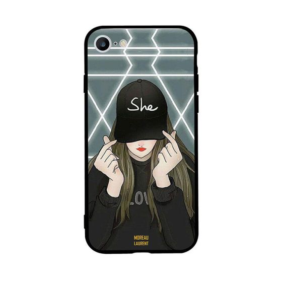 She Cap Printed Back Cover for Apple iPhone 6S