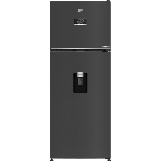 Beko No Frost Top Freezer Refrigerator, 477 Liters, 16.8 Feet, Inverter, Black - B3RDNE500LXBR