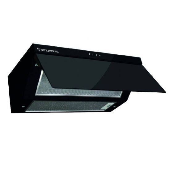 Ecomatic Built-In Hood, 90 cm, Black - H9205GLT