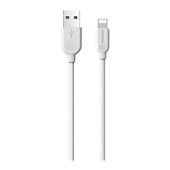 Borofone BX14 LinkJet USB Cable Lightning 3M - White