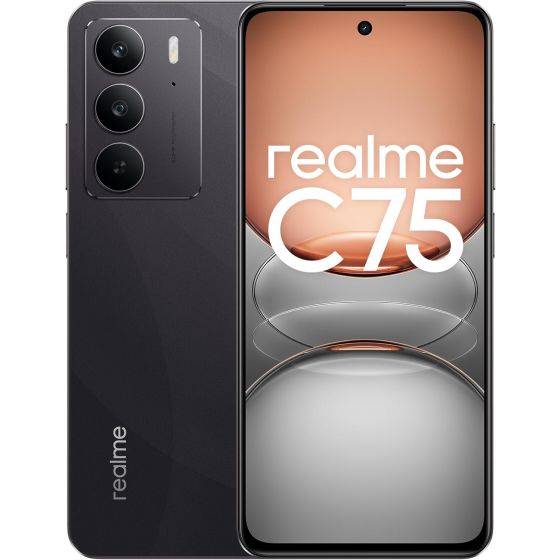 ريلمي C75 بشريحتين، سعة 256 جيجا، 8 جيجا رام، 4G LTE - اسود