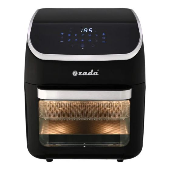 Zada Digital Air Fryer, 12 Liters, 1800 Watt, Black - ZAF-1204