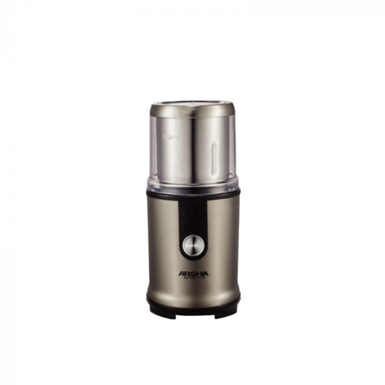 Arshia Wet and Dry Coffee Grinder, 400 Watt, Silver - CG106-3174