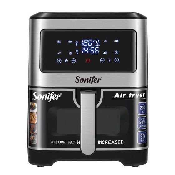 Sonifer Digital Air Fryer, 6.5L, 1500W, Black - SF-1028