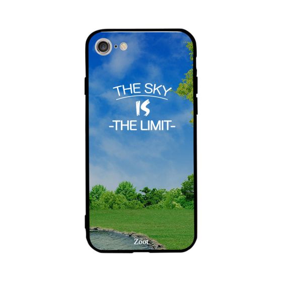جراب ظهر بطبعة عبارة Sky Is The Limit لابل ايفون 7