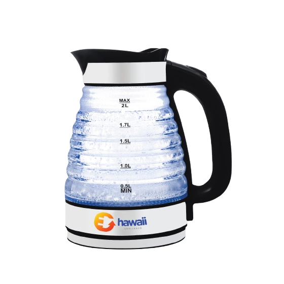 Hawaii Electric Kettles, 2 Liter, 1500 Watt - Silver