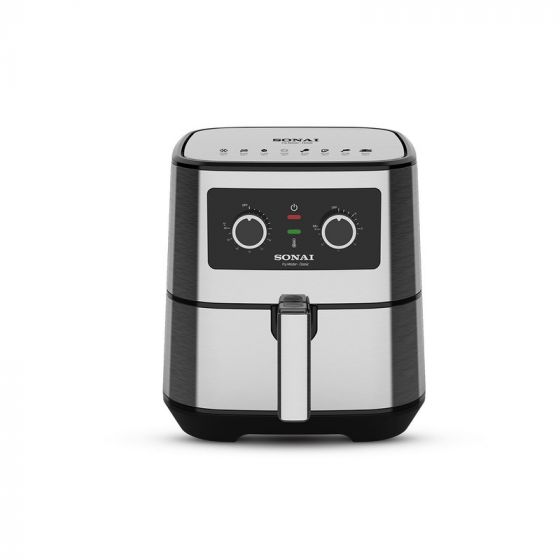 Sonai Fry Master Classic Air Fryer with Attachments, 5.5 Liters, 1700W, Silver - SH-511M
