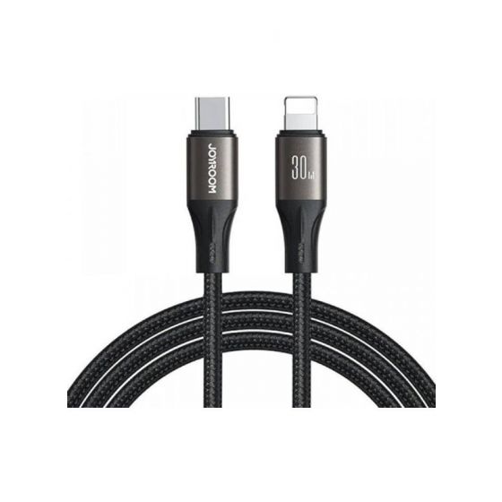 كابل USB-C الى لايتنينج جوي روم، 30 وات، 1.2 متر، اسود - SA25-CL3
