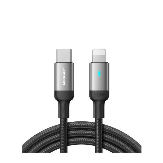 كابل USB -C  الى لايتنينج جوي روم، 1.2 متر، اسود - S-A10