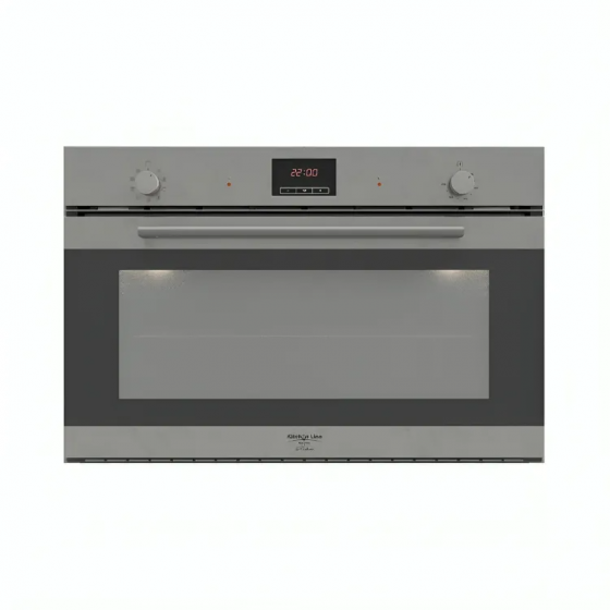 Kitchen Line Built-In Electric Oven, 90 Cm, 125 Liters, Black and Stainless Steel - FE9VV092EXN.B00