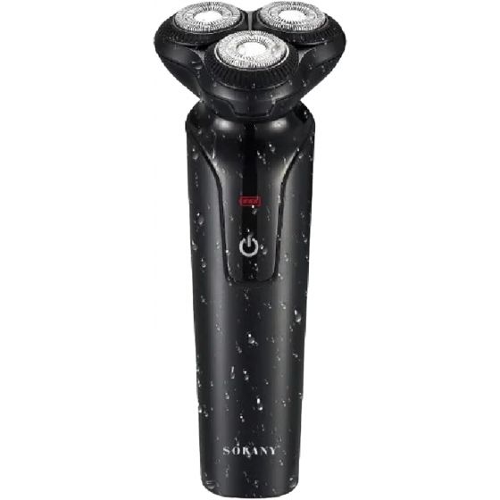 Sokany Rechargeable Shaver, Dry, Black - SK-16038