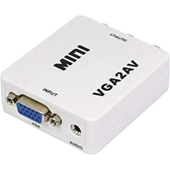 Vga to AV Converter - White