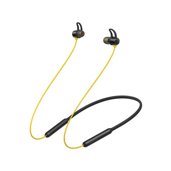 Realme Wireless In-Ear Earphones with Built-in Microphone, Black and Yellow - RMA108