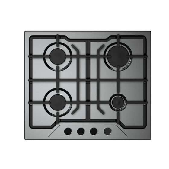 Fresh Modena Gas Built-in Hob, 60CM, 4 Burners - Stainless Steel