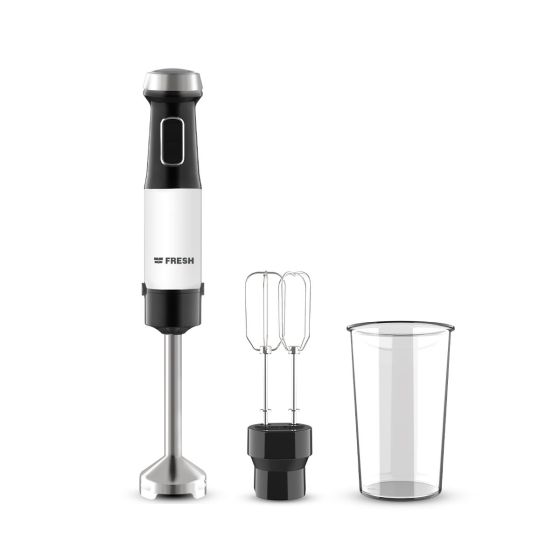 Fresh Hand Blender with Attachments, 800 ml, 1100 Watt, Black - HB-1100N