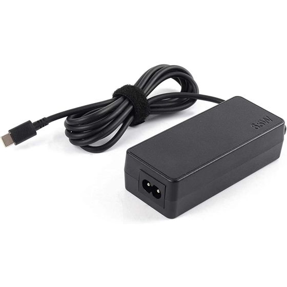 Milipow USB Type C Laptop Charger for Lenovo Laptops, 20V, 65W - Black