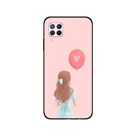 Cielito Girl With Balloon Heart Printed Back Cover for Huawei Nova 7i