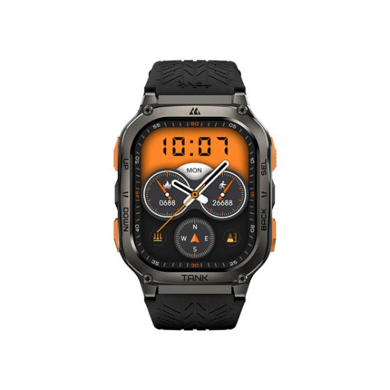Kospet Tank M3 Ultra  Smart Watch, Dark Grey Case and Black Strap
