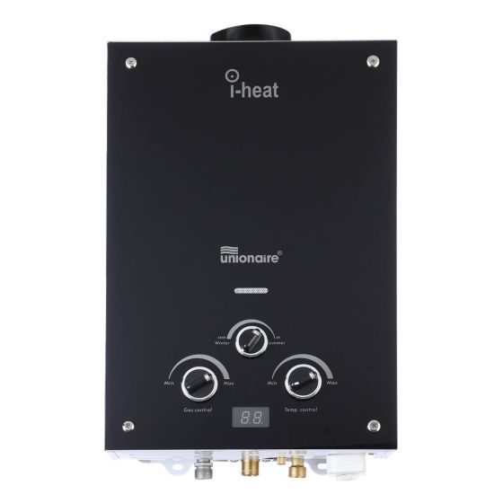 Unionaire i-Heat Gas Digital Water Heater, 6 Liters, Black- UGH060D