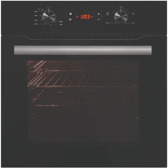 Star Max Pro Built-in Electric Oven, 60 Cm, 66 Liters, Black - ‎A6- GET
