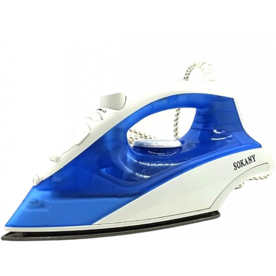 Sokany Steam Iron, 1400 Watt, Blue and White - ES-138A 