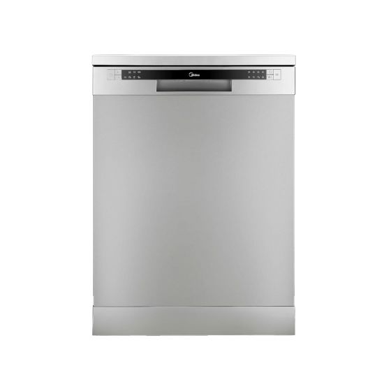 Midea Freestanding Dishwasher, 13 Place Settings, Silver - WQP13-5201C-S