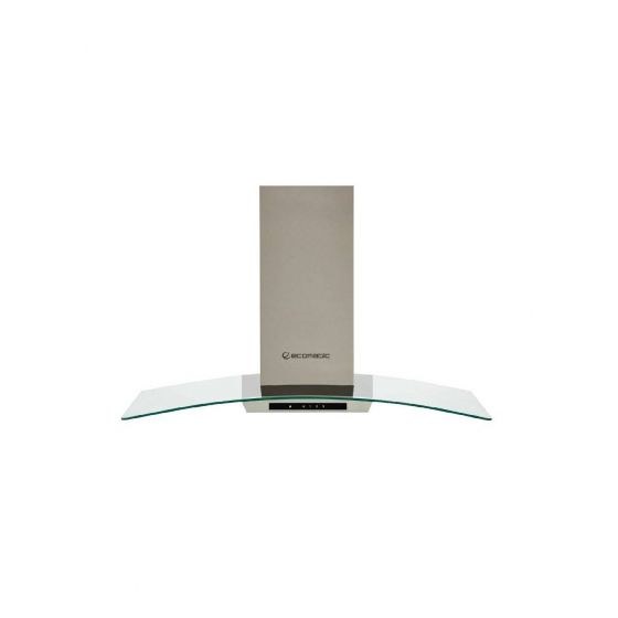 Ecomatic Built-In Decorative Hood with Chimney, 90 Cm, Silver - H9210KGTX
