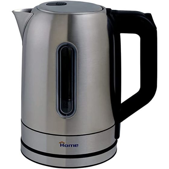 Home Electric Kettle, 1.7 Liters, Stainless Steel - BD2128