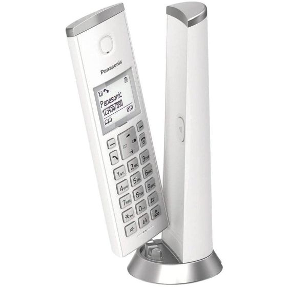 Panasonic DECT Digital Cordless Telephone, White - KX-TGK210