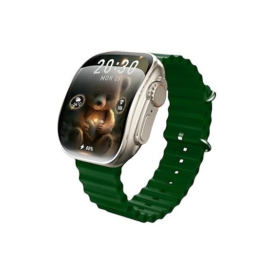 X10 ULTRA 3 Curved Smart Watch, 1.3 Inch - Green