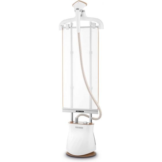 Black+Decker Garment Steamer, 1.5 Liter, 2400 Wattt, White- GST2400-B5