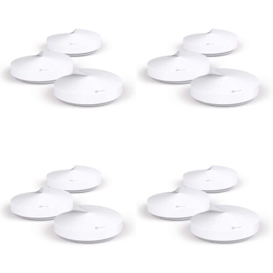 TP-Link AC1300 Home Mesh WiFi System, 4 Boxes, White - Deco M5