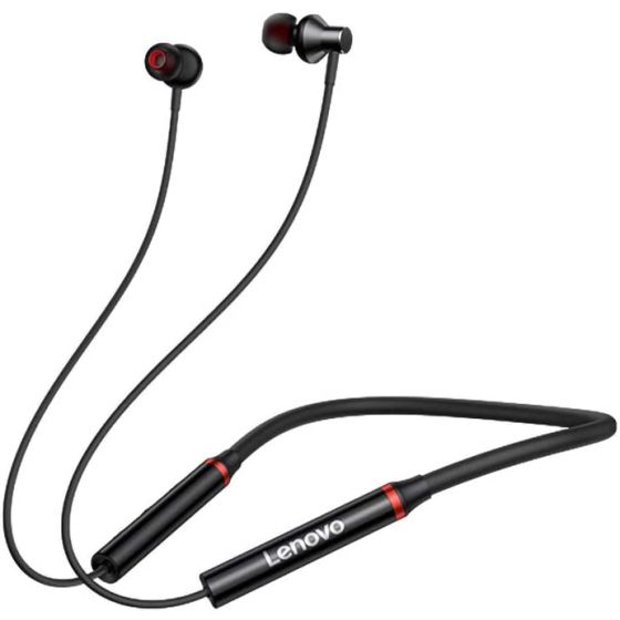 Lenovo In-Ear Wireless Earphone With Microphone, Black - HE05X