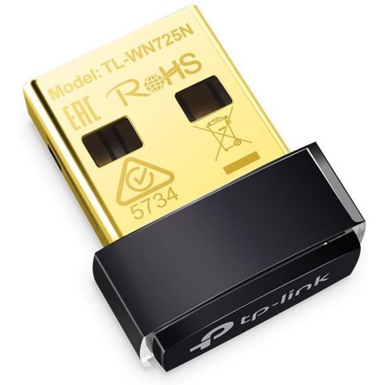 محول N نانو USB لاسلكي تي بي لينك ، اسود - TL-WN725N