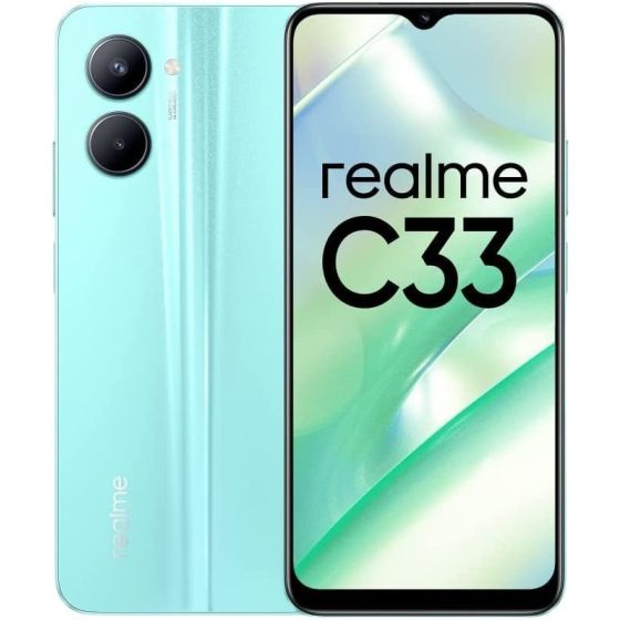 ريلمي C33 بشريحتين، 64 جيجا، رام 4 جيجا، شبكة 4G LTE - ازرق بدون ضمان