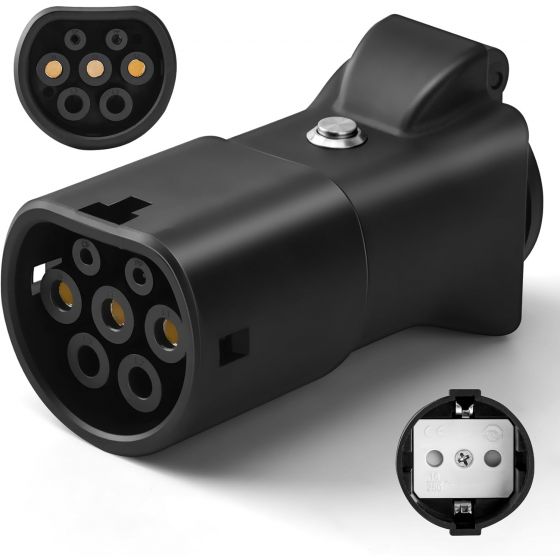 JULIK V2L Electric Car Charging Adapter, 16A, 3.5K - Black