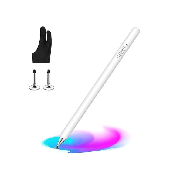 Joyroom Stylus Pen with Palm Rejection Glove, White- JR-BP560