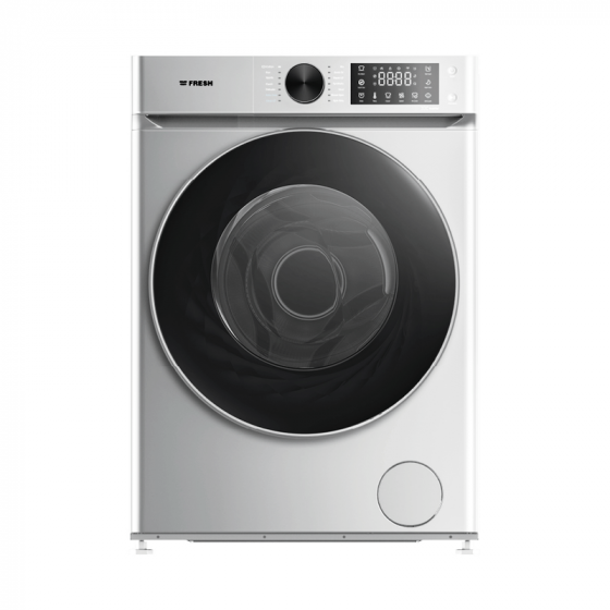 Fresh Front Load Inverter Washing Machine, 8KG, Silver - W8DD1255PCS