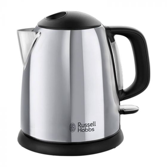 Russell Hobbs Electric Kettle, 1 Liter, 2200 Watt, Stainless Steel - 24990GCC
