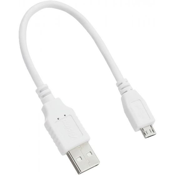 Keendex Micro USB Cable, 10 cm, White - KX 2518
