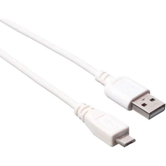 Keendex KX1883 USB to Micro Charging Cable for Speaker, Mobile, Power Bank, 10cm - White