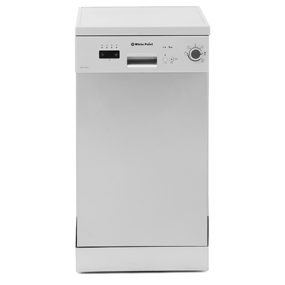 غسالة اطباق وايت بوينت، 10 افراد، فضي- WPD107HDS