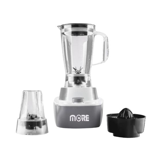 More Countertop Blender with Grinder and Juice Extractor, 700 Watt, Multi-Color- MBL-703PJ