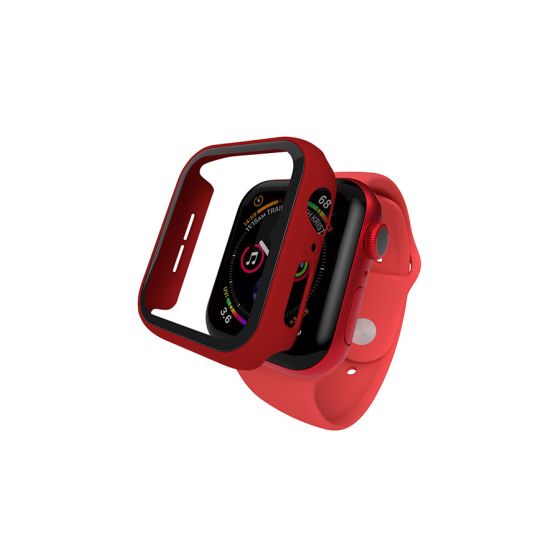 Cover With Screen Protector For Apple Watch 44mm, Red