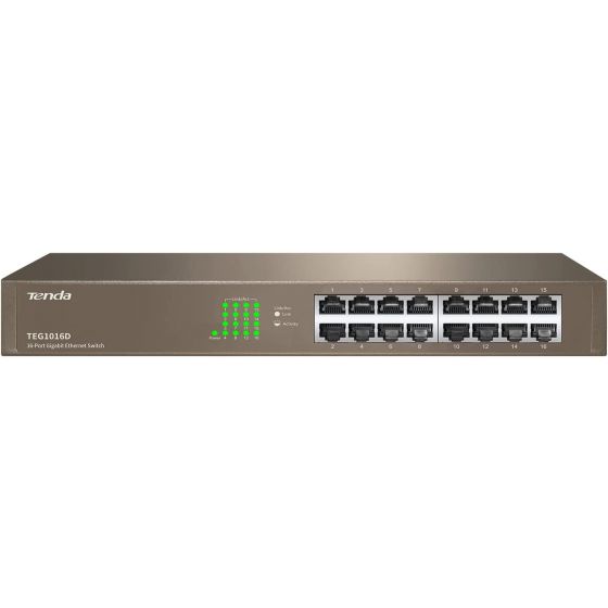 سويتش ايثرنت تندا، 16 منفذ PoE - موديل TEG1118P-16-250W