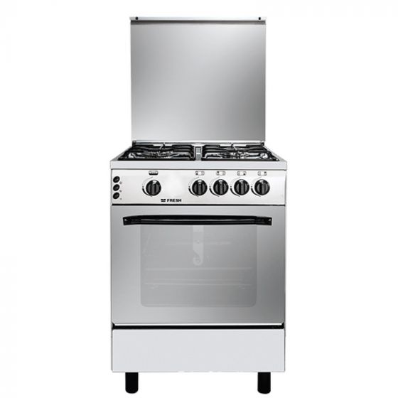 Fresh Rainbow Gas Cooker, 4 Burners, Stainless Steel - 500017269