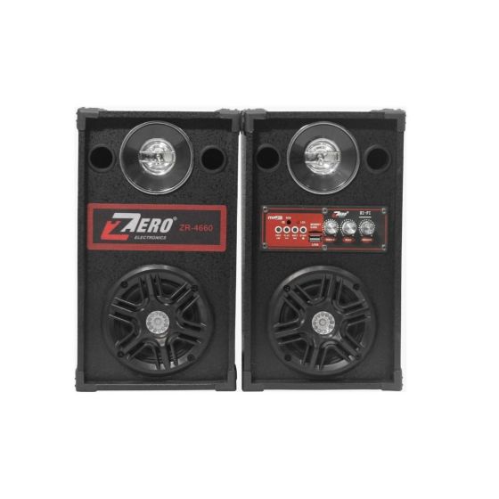 مكبر صوت سلكي ولاسلكي زيرو، اسود - ZR-4660