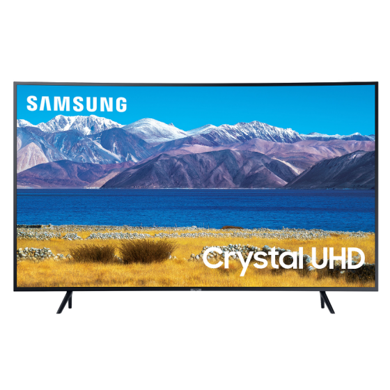 شاشة تلفزيون سامسونج سمارت 55 بوصة منحني LED بتقنية كريستال UHD ودقة 4K مع ريسيفر داخلي- 55tu8300