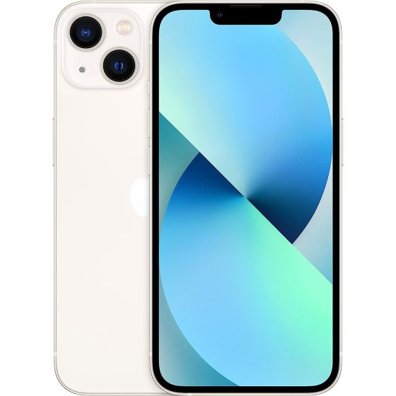 ابل ايفون 13، شريحة واحدة، سعة 128 جيجا، 4 جيجا رام، شبكة 4G LTE - ابيض